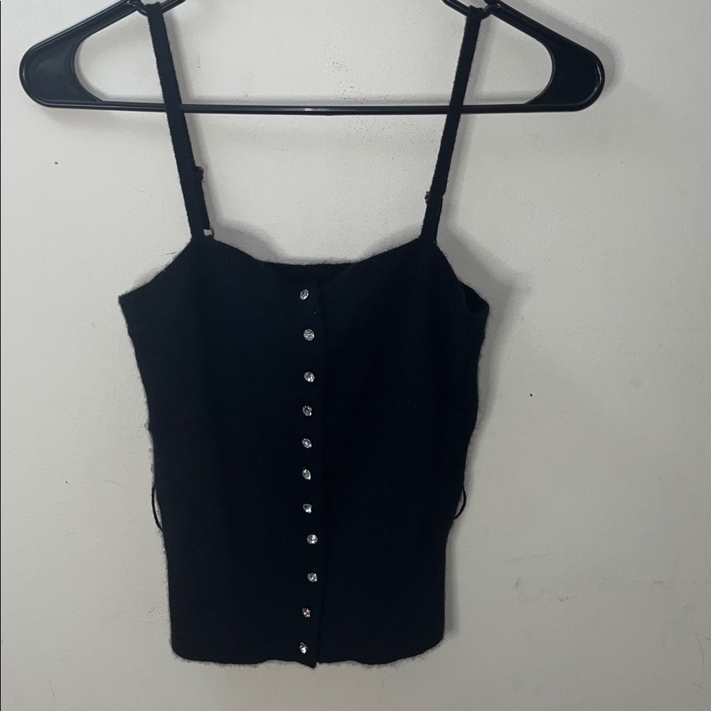 ✨🆕BNWOT!L.A.M.B Black 100% Cashmere Tank!!SUPER RARE!Sz XS!